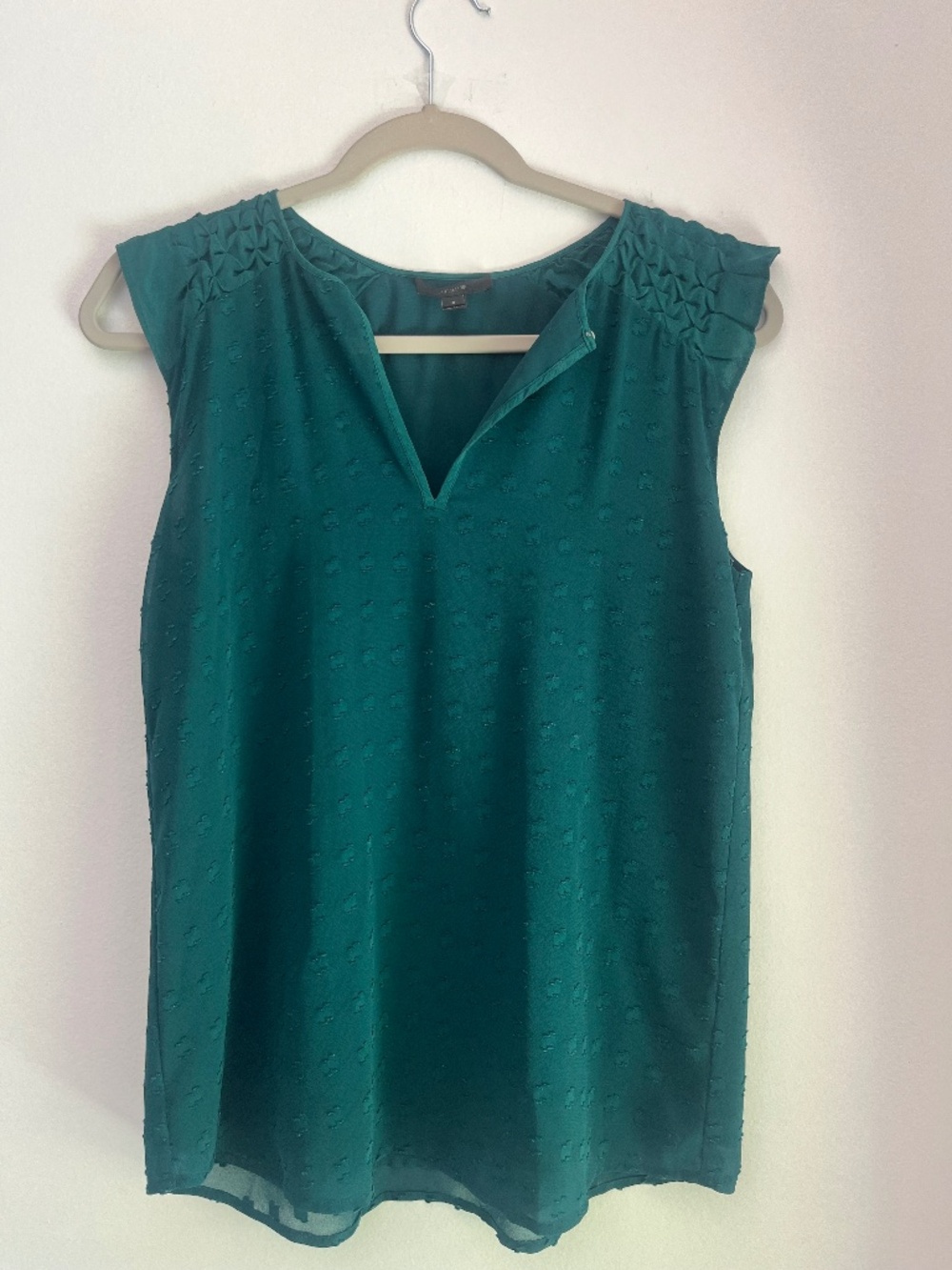 J Crew Jade Green Sleeveless Top (S)